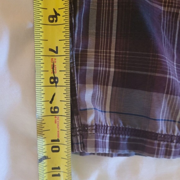 Nike 6.0 Men's Plaid Cargo Pockets Board Shorts Swim Trunks Size 33 Surf Beach - Picture 10 of 10